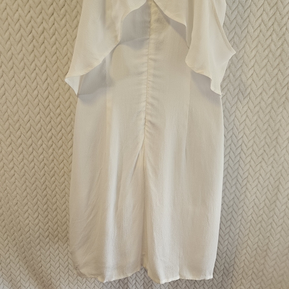 BB Dakota White Halter Neck Style Kaless Dress Size 6 - Picture 8 of 12